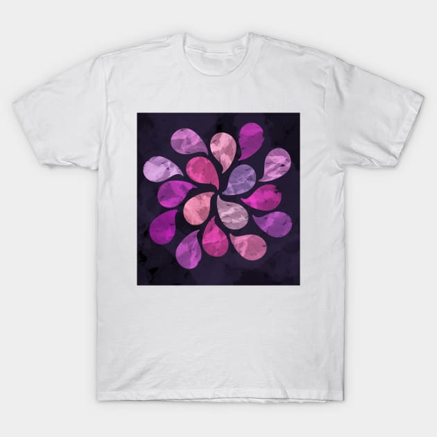 Abstract Water Drops T-Shirt by uniqued